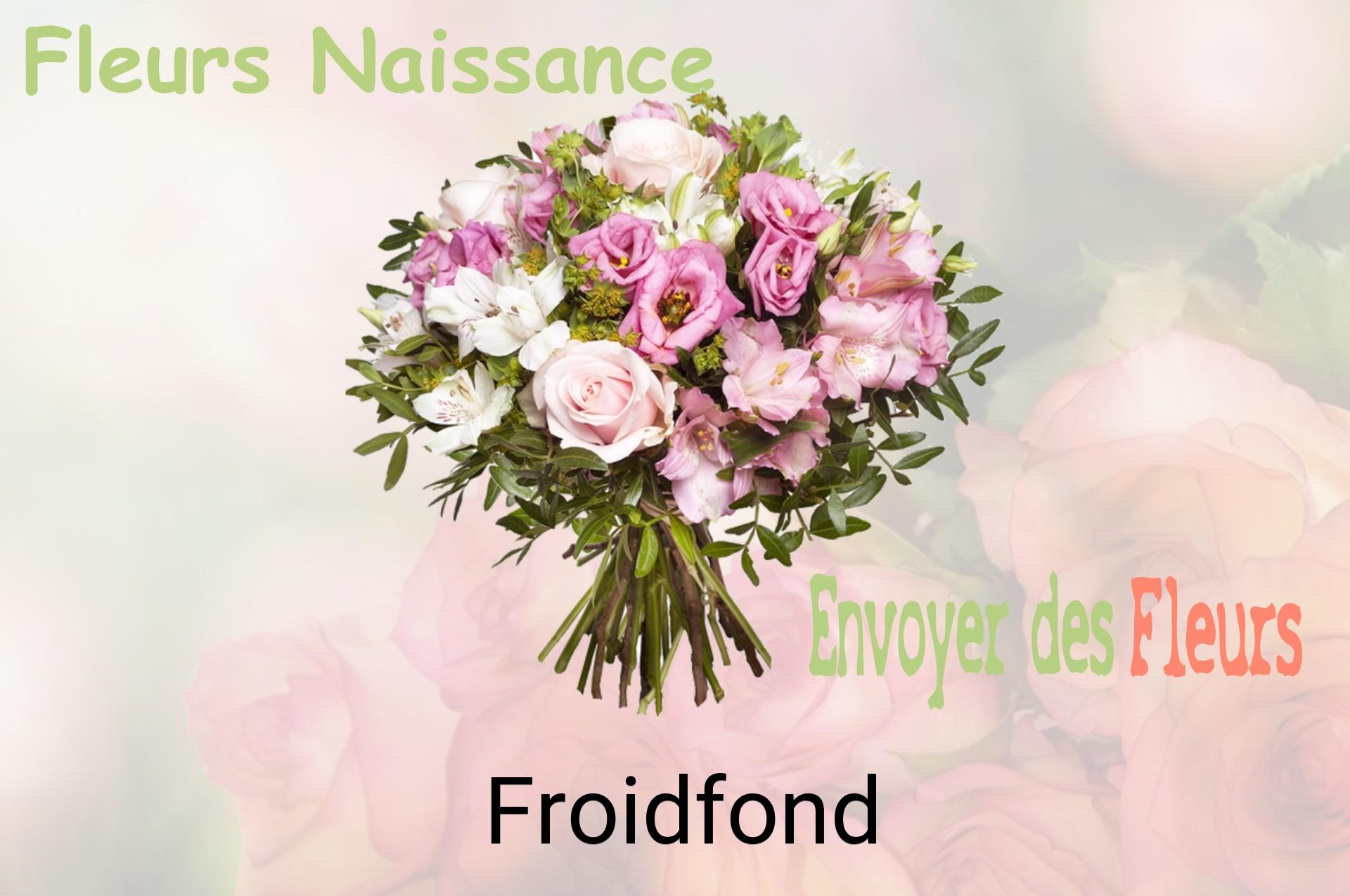 Bouquet de fleurs de naissance livré à Froidfond